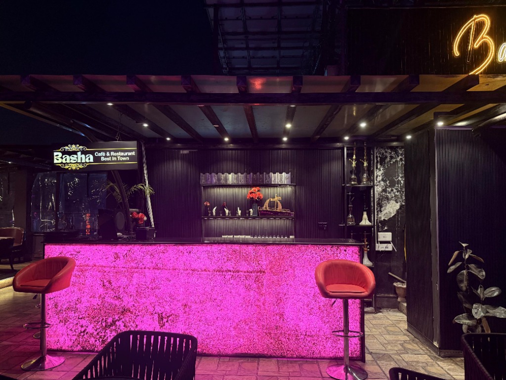 Basha Cafe luxurious lounge interior