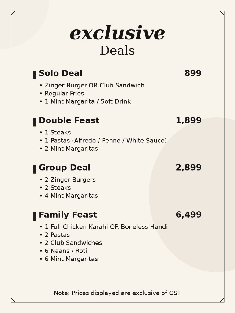 Basha Cafe Menu Page 4
